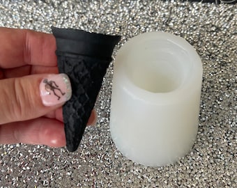 Small Ice cream cone silicone mold.