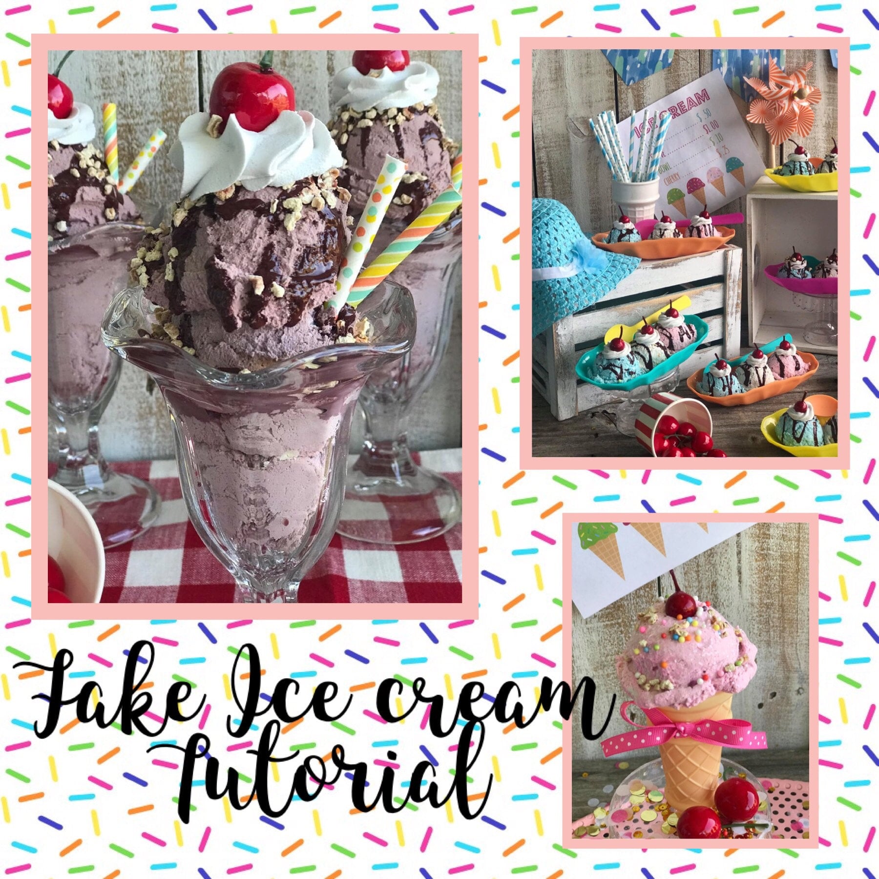 Learn How to Make Fake Ice Cream DIY Ice Cream Fake Ice Etsy