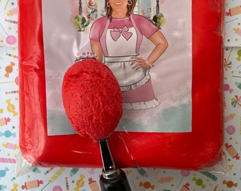 Red foam clay for crafting | clay for fake baking | red air dry clay