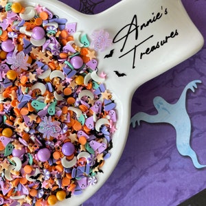 Halloween pastel clay sprinkles | H15 Fake Halloween pink sprinkles  | faux Halloween  sprinkles  | Fake Sprinkles | Halloween fake bake