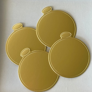 Mini gold cake base | mini cake boards | gold cupcake base