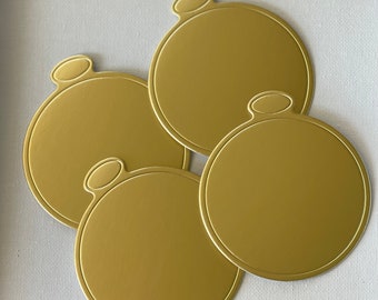 Mini gold cake base | mini cake boards | gold cupcake base