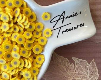 Sunflower  polymer clay sprinkles | Fake sprinkles  | fake sunflower 10mm sprinkles  | Fake fall  Sprinkles | fall  fake baking supplies