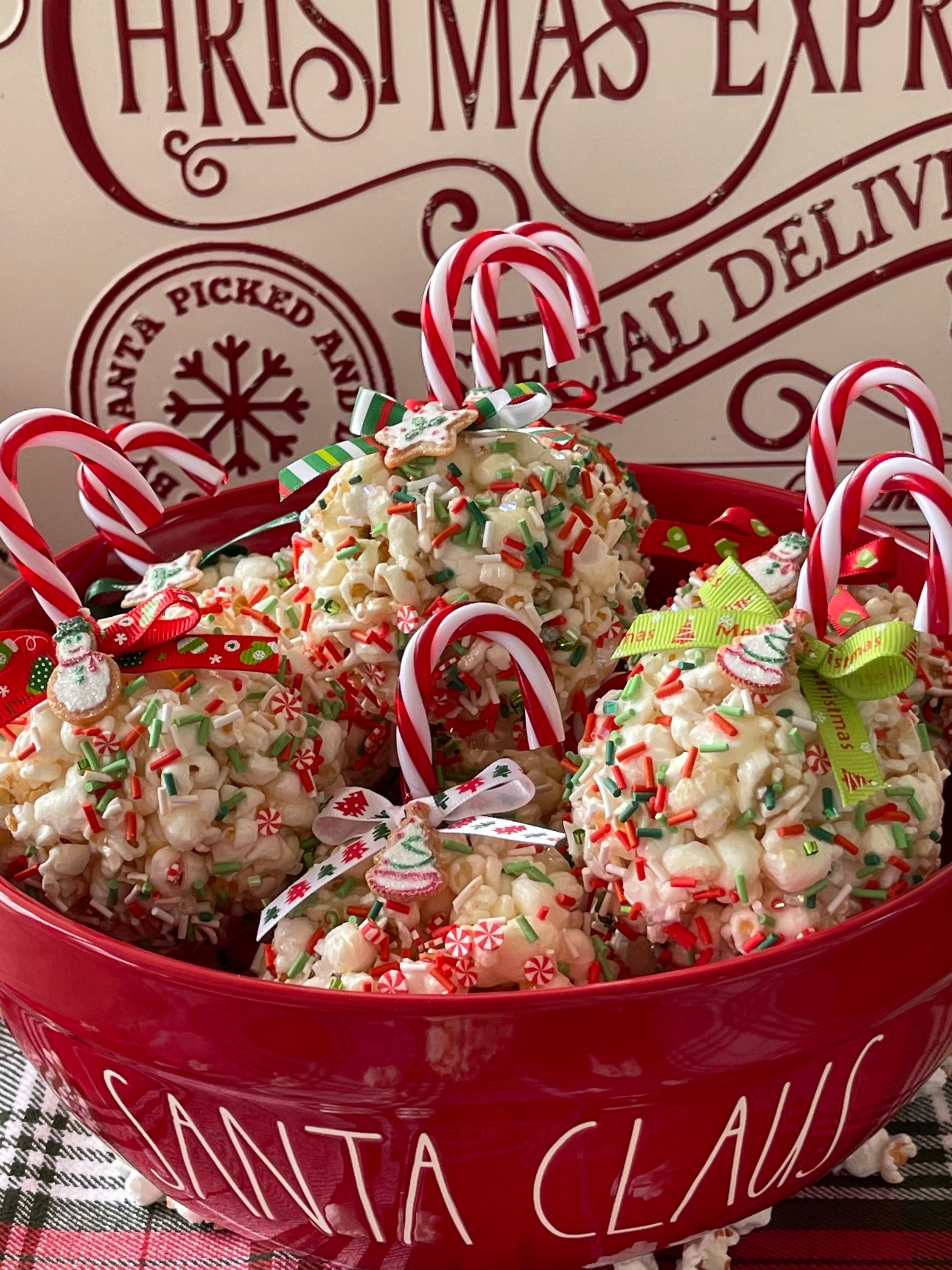 Fake Popcorn Ball for Christmas Realistic Popcorn Ball Etsy