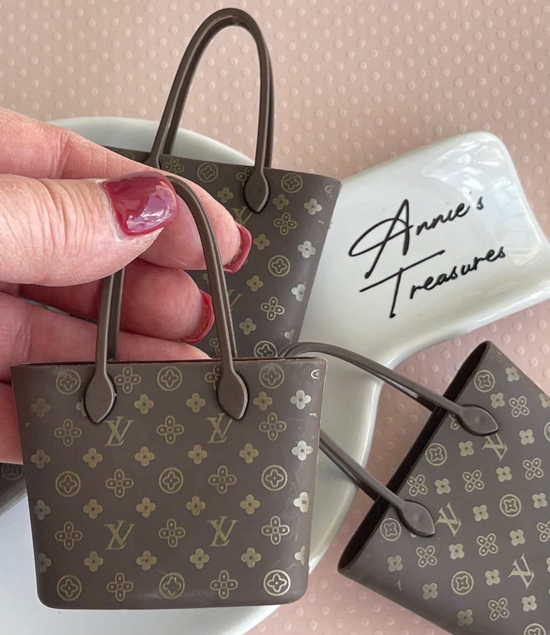 Fake Purse Cabochon Brown Purse Cabochon Valentines Etsy