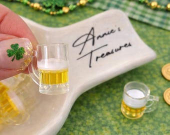 fake Beer cabochons | mini beer mugs |fake beer