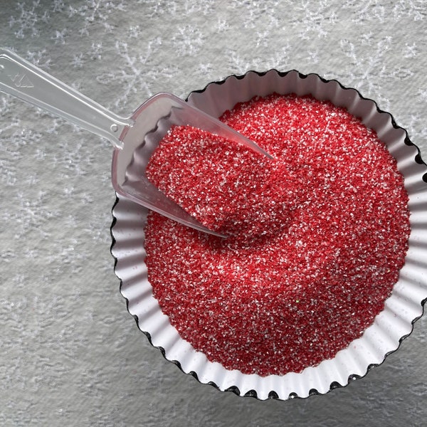 Fake  baking supplies| fake red White sugar | faux cupcake sugar | fake sprinkles