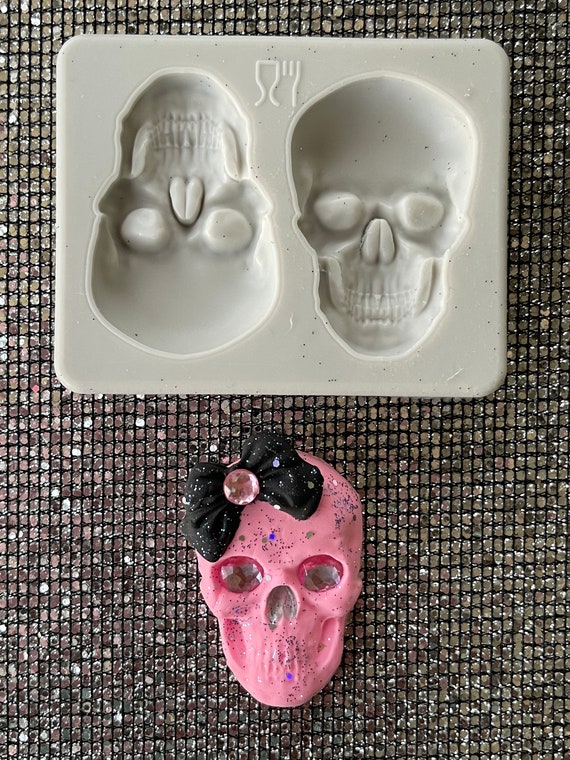 Halloween Skull Silicone Mold Cake Decoration Liquid Fondant Silicone Mold