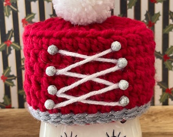 Nutcracker marshmallow mug hat | Christmas mug hat | Christmas decor