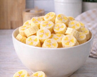 Fake banana slices | fake fruit slices | fake food prop | fake bake toppings | fruit decor| fake fruit props