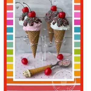 Fake waffle ice cream cone tutorial | fake ice cream tutorial | fake waffle cone tutorial