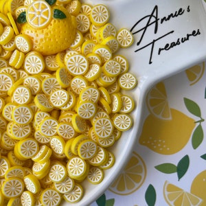 10mm lemon sprinkles | Fake lemon Sprinkles | fake baking supplie