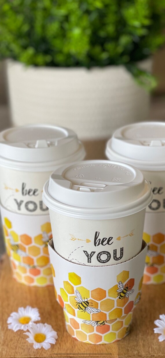 Bee You to go coffee cup | bee coffee bar | bee coffee cup | disposable  coffee cups