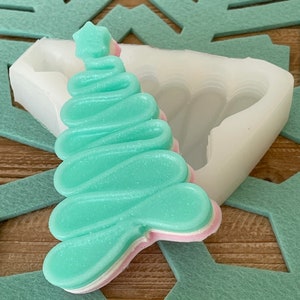 Sunday Deals  | Ribbon tree  candy silicone mold| fake ribbon candy | candle ribbon candy mold | Christmas silicone mold