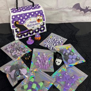 Halloween box set| purple black  Halloween | fake Halloween candy