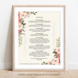 8x10 I Am Your God; Words of Comfort; Vale of Tears