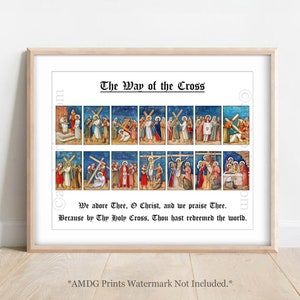 Stations of the Cross; Lenten Print
