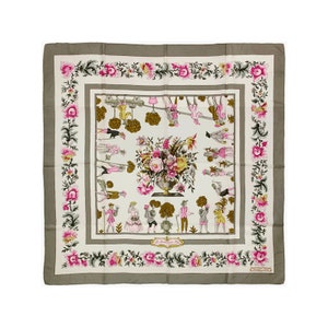 Vintage Hermés Les Jardiniers du Roy Silk Scarf