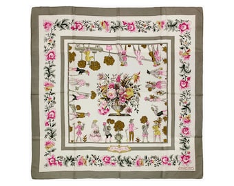 Vintage Hermés Les Jardiniers du Roy Silk Scarf