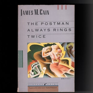 Vintage 1989 The Postman Always Rings Twice by James M. Cain Noir Classic Paperback
