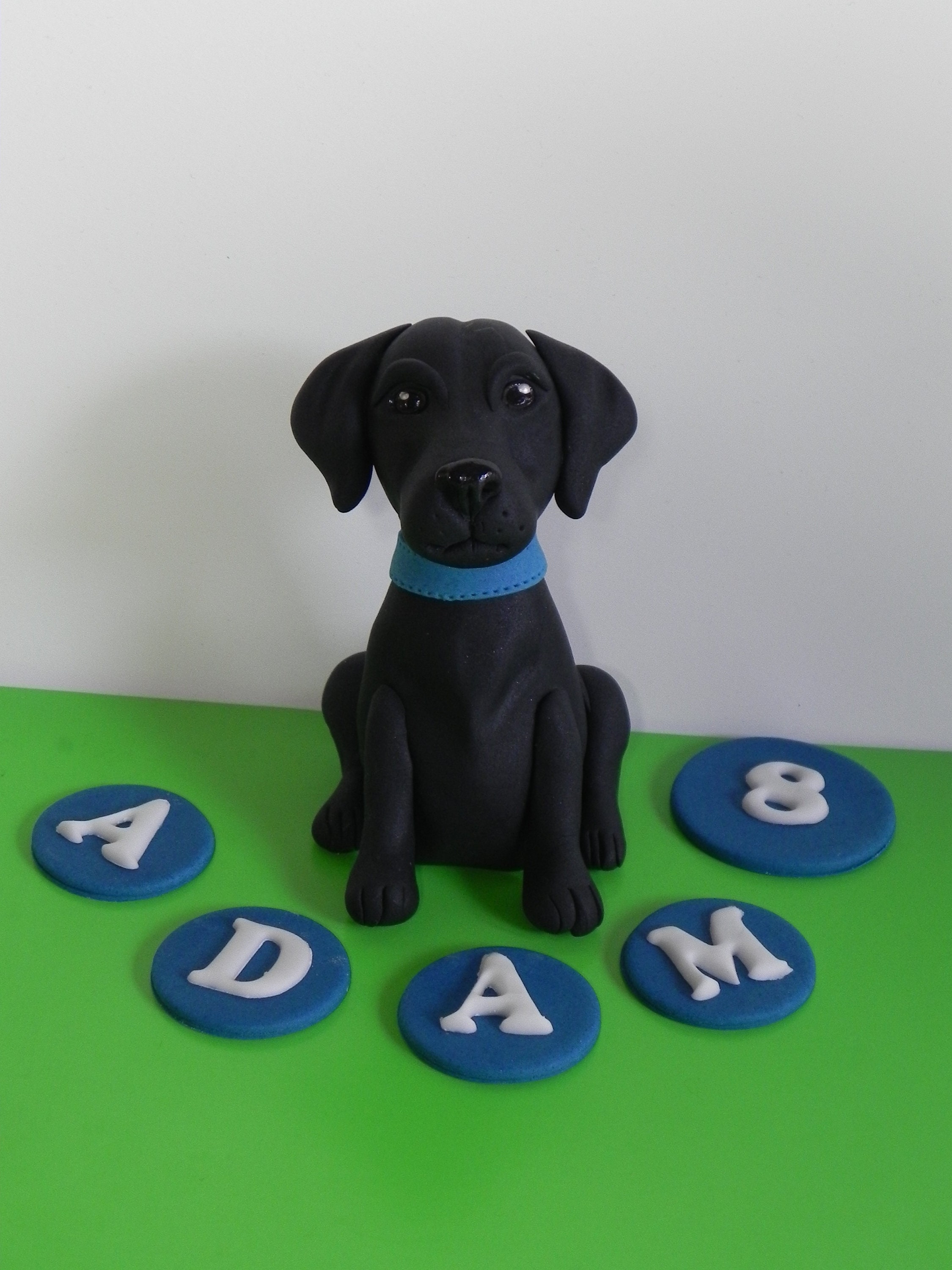 Fondant Labrador fondant dog dog cake topper Etsy