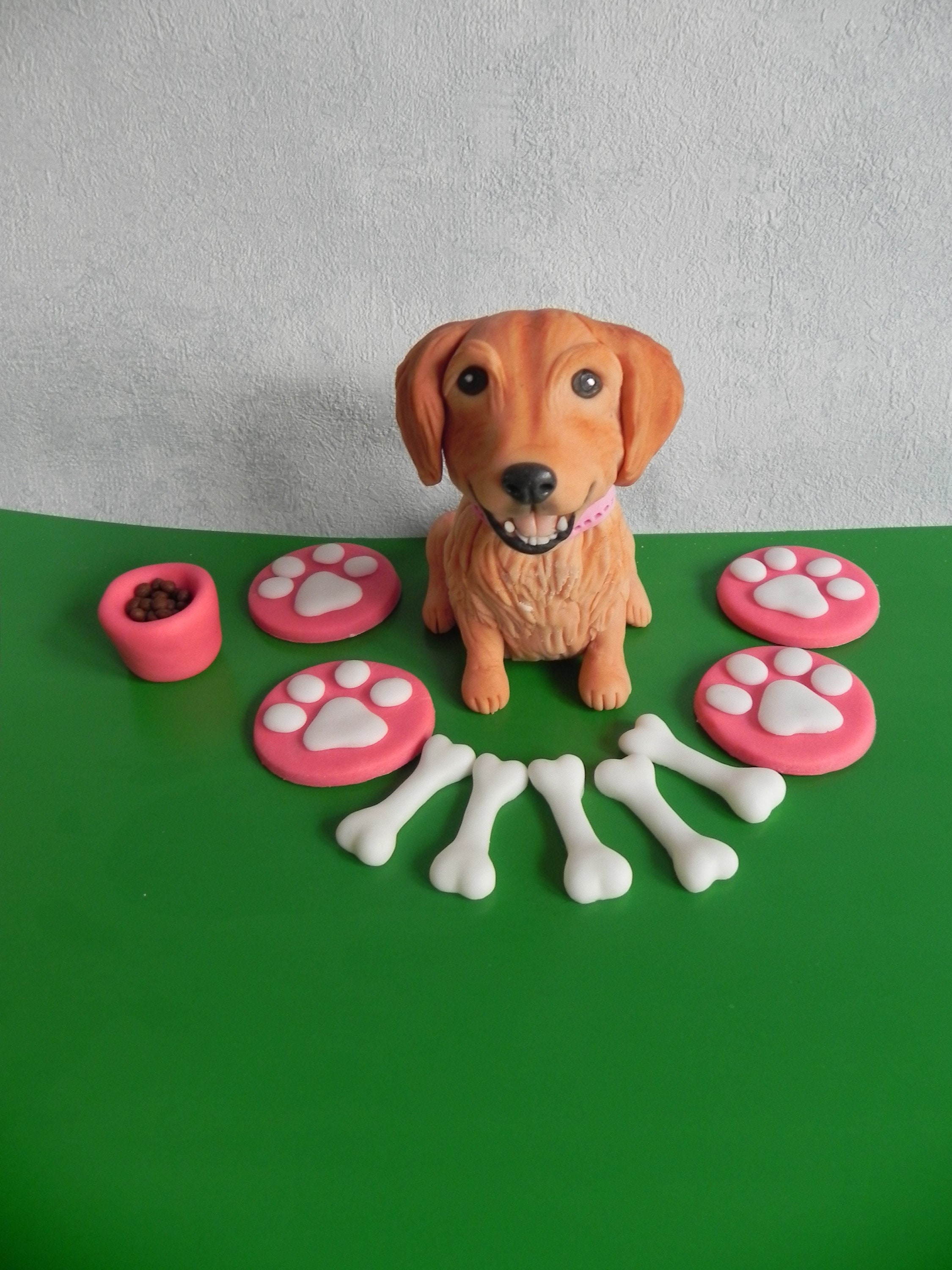 icing dog cake topper