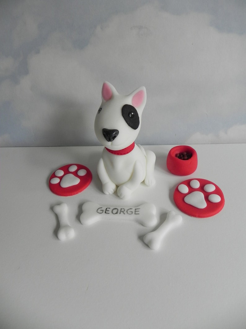 dog cake topper fondant dog birthday cake image 1