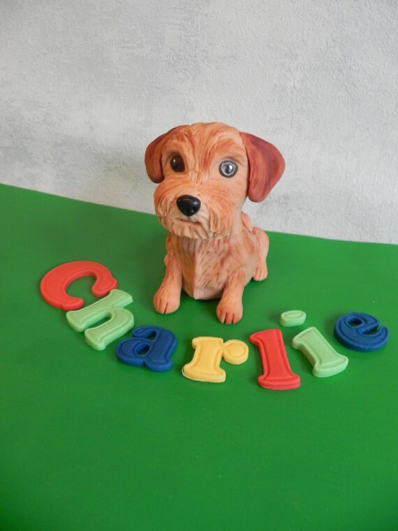 icing dog cake topper