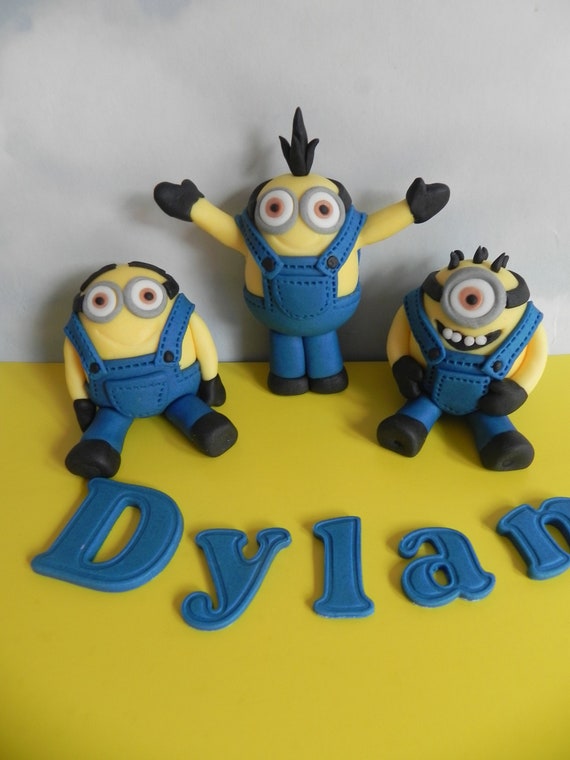 Minions Inspired Cake Toppers Birthday Cake