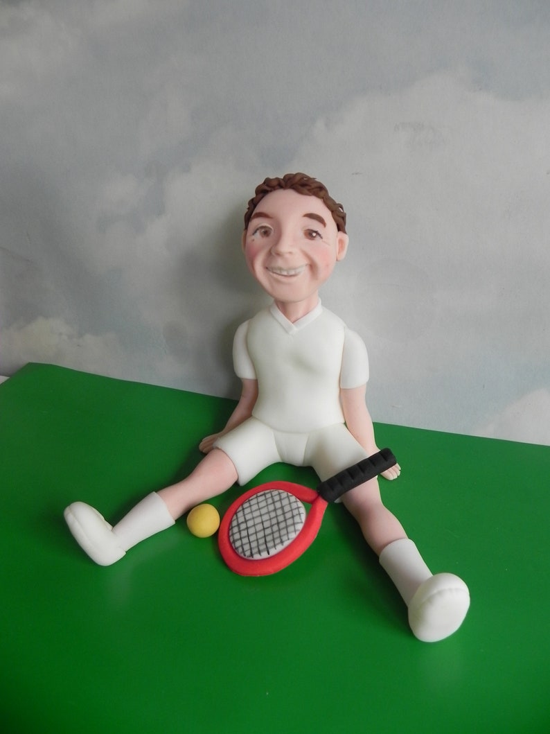 Tennis Player Cake Topper Customized Topper Personalized Etsy