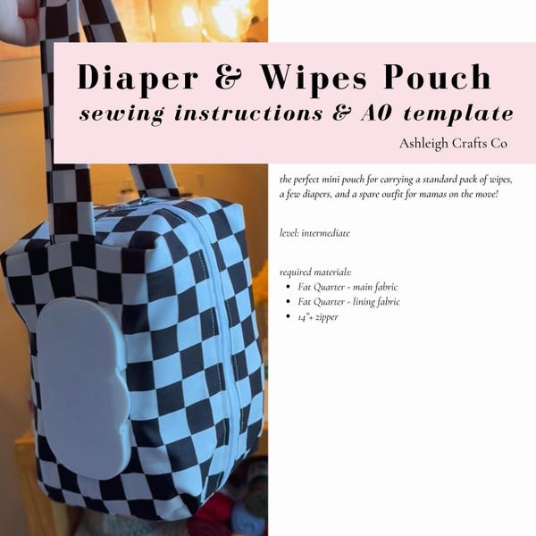 Sewing Patterns Wipes Bag - Etsy