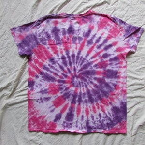 XL Violet and Pink Tye Dye Tshirt Adult Unisex size image 4