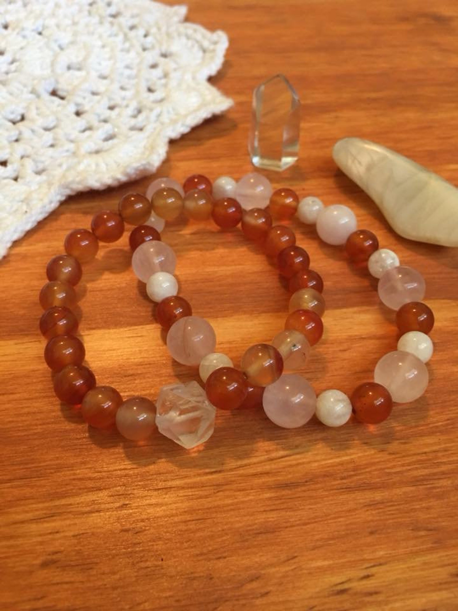 Carnelian Bracelet crystal bracelets stretch bracelets | Etsy
