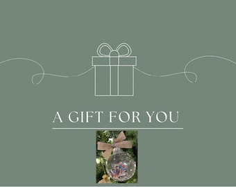 Cadeaubon voor jaarlijks op maat gemaakt ornament