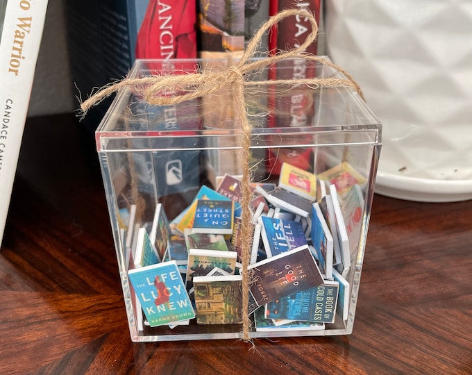 CUSTOM MINI BOOK Box Mini Book Cube Book Gift Book Trinket Etsy