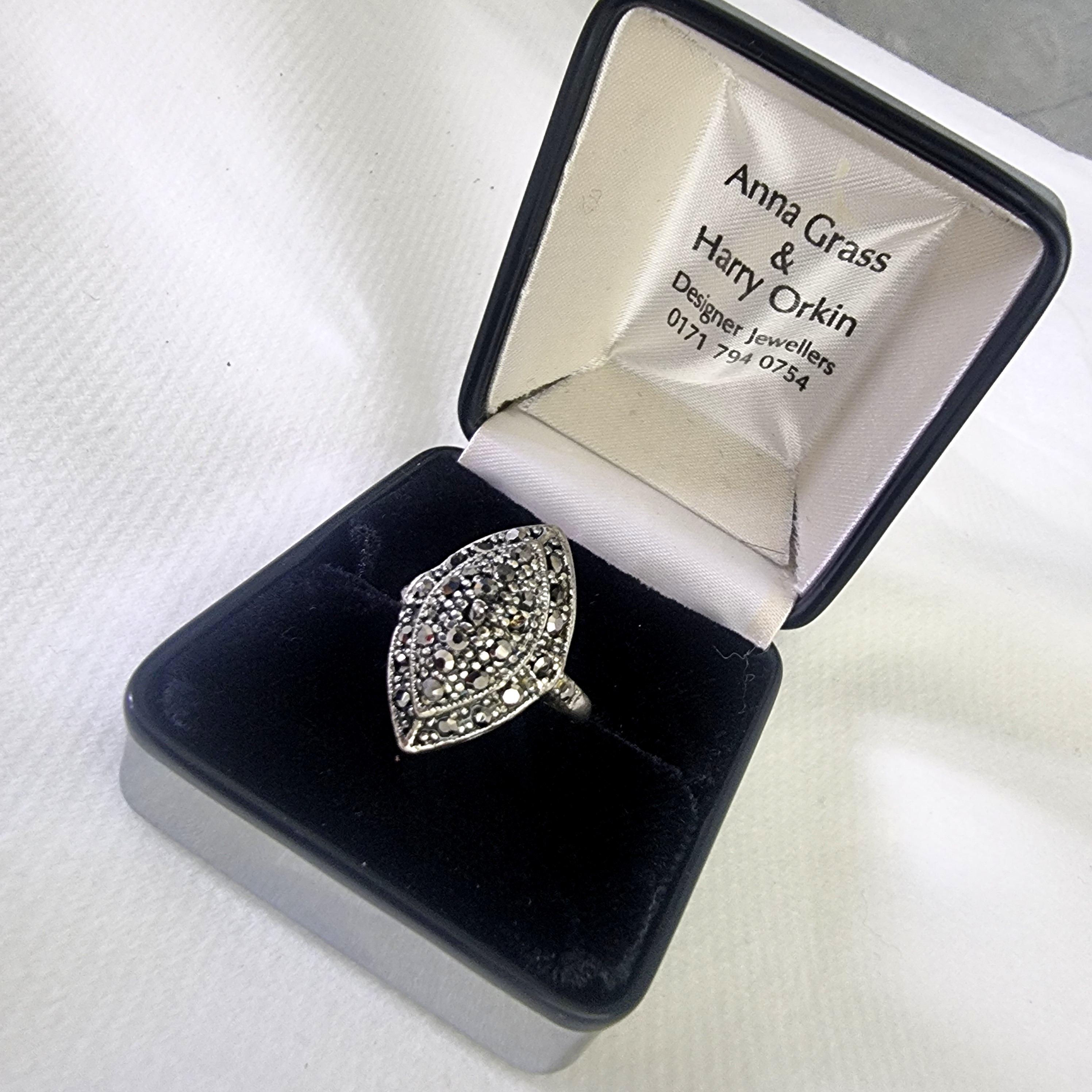 Marcasite Ring - Etsy