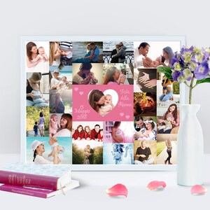Mother&#39;s Day Poster, Mom Gift, Grandparents&#39; Day, Grandparents&#39; Day Gift, Family Photo Collage Poster, Digital File