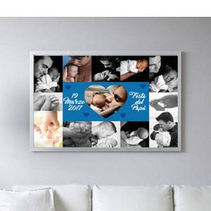 Father&#39;s Day, Father&#39;s Day Gift, Family Photo Collage Poster, Custom Photo Collage, Custom Digital File