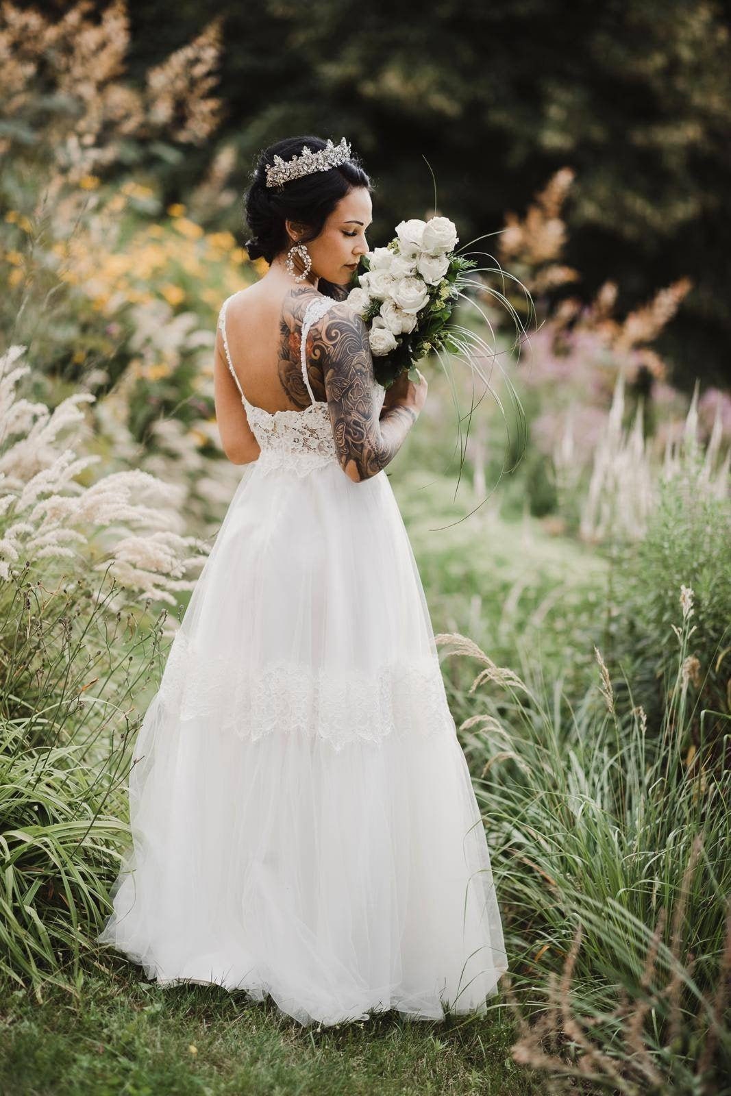 traditional lace wedding dress Elegant Lace Wedding Dresses for Ethereal Looks