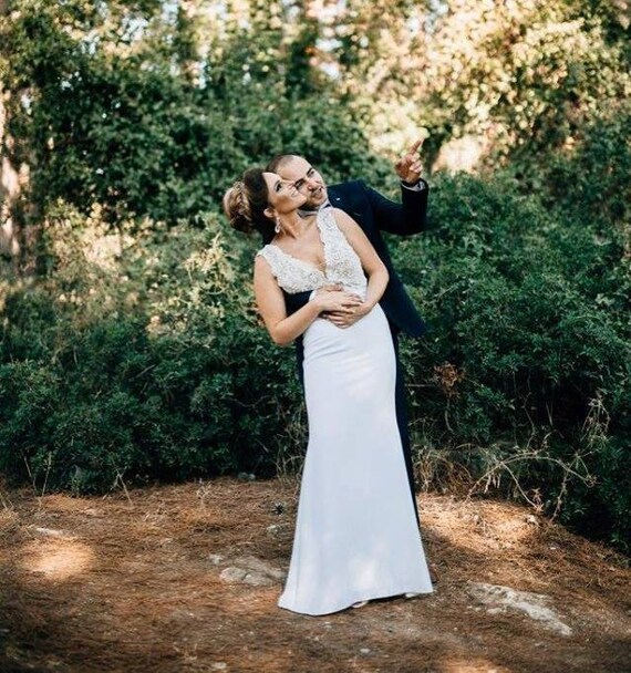 Simple Wedding Dress Elegant Dress Wedding Dresses Sexy Etsy