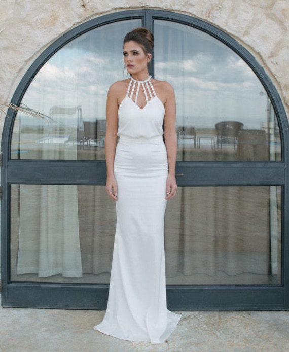 modern satin wedding dresses