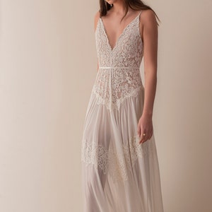 Beach bridal gown