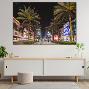 New Orleans Wall Art, Louisiana Photo Print, NOLA Gift, New Orleans Home Office Decor, Canvas Metal Photo Print, New Orleans Downtown Art