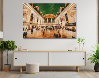 Grand Central Terminal Photo Print Wall Art, New York, NYC: Home Office Decor (Canvas/3-Panel/Metal/Acrylic/Photo Print Available)