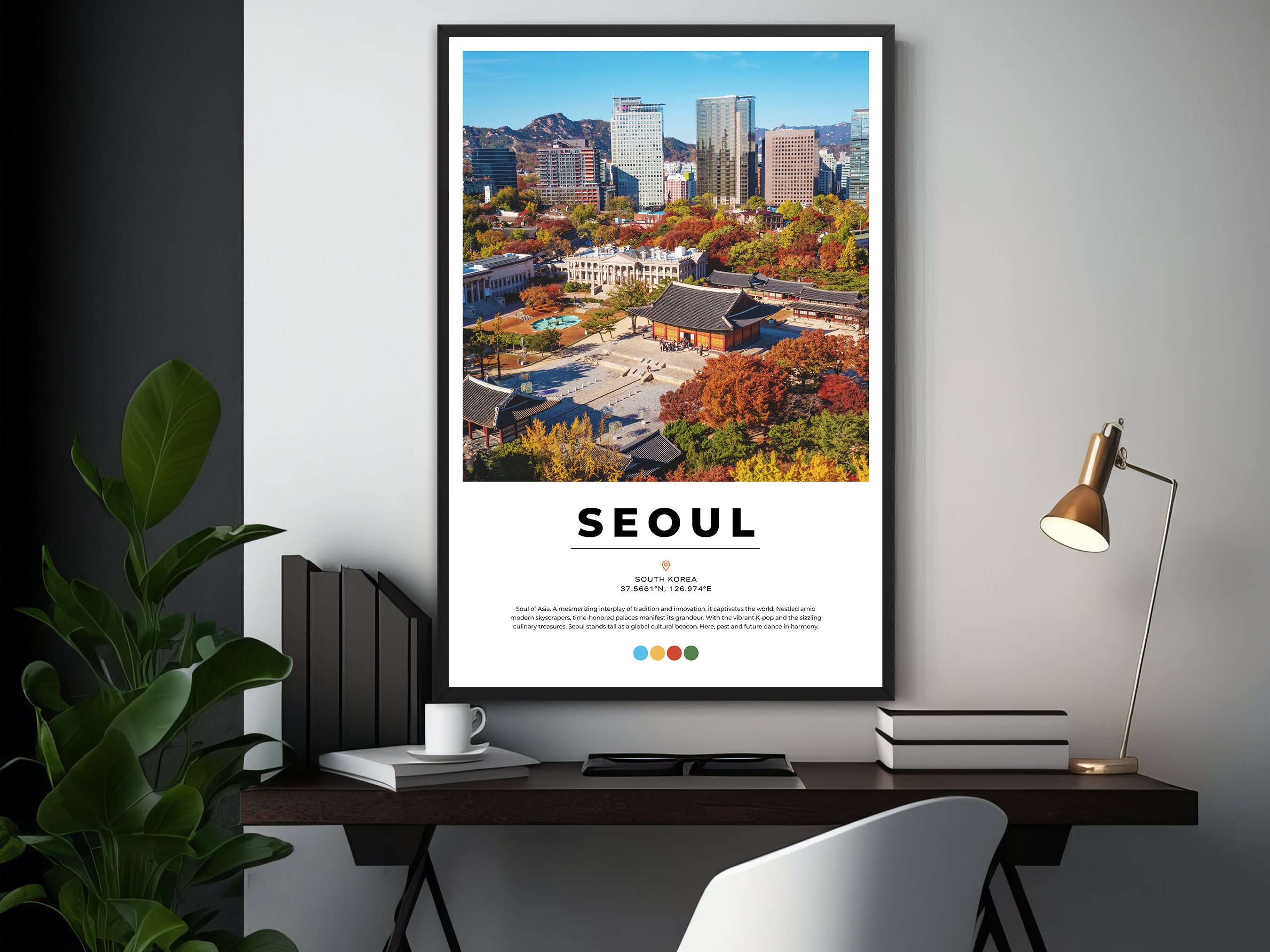 Seoul Korea Wall Art Seoul Korea Poster Korea Palace Print Etsy Australia