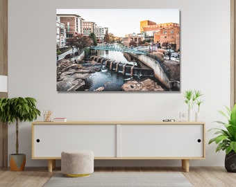 Greenville SC Art, Greenville Canvas Print, Greenville Wall Art, Greenville SC Gift, Home Office Decor, South Carolina Art, Greenville svg