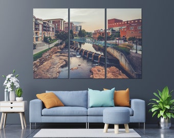 Greenville SC Art, Greenville SC Print, Canvas Wall Art, Greenville SC Gift, Home Office Decor, South Carolina Photo Print, Greenville Photo