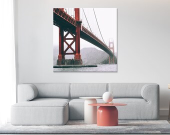 San Francisco Art, San Fran Photo Print, San Fran Home Decor, Modern Wall Art, Golden Gate Photo, San Fran Bay Area Gift, Wall Art Decor Set
