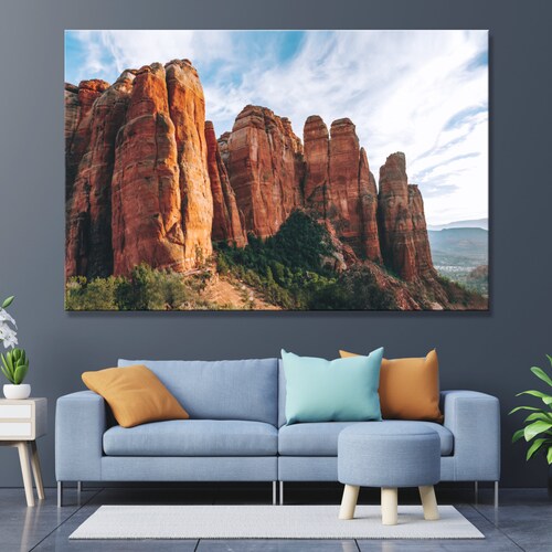 Sedona Map Print Arizona AZ USA Map Art Poster Yavapai Etsy