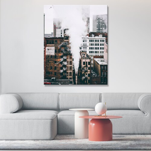 Detroit Michigan Photo Print Wall Art Vintage Downtown Etsy